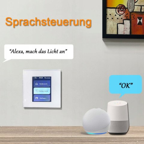 WŁĄCZNIK ŚWIATŁA Z EKRANEM LCD SMART LIGHT SWITCH 4W1 WI-FI LANBON