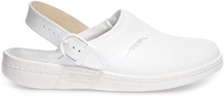 BUTY OBUWIE MEDYCZNE KLAPKI ABEBA LACZKI BIAŁE R. 43