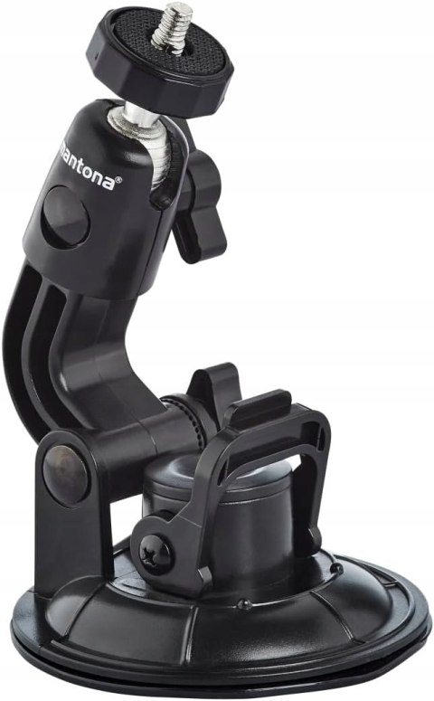 DUŻY UCHWYT Z PRZYSSAWKĄ XL DO KAMER GOPRO MANTONA ZŁĄCZE 1/4"