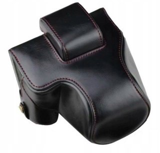 FUTERAŁ ETUI NA APARAT SKÓRZANY DO CANON EOS M50 CZARNY