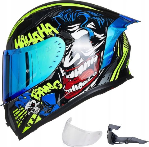 KASK MOTOCYKLOWY ILM ILM-Z501 L 59-60CM SURPRISE YELLOW + PINLOCK
