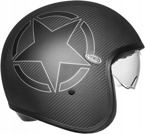 KASK MOTOCYKLOWY PREMIER EVO STAR VINTAGE CARBON BM R. L 58CM