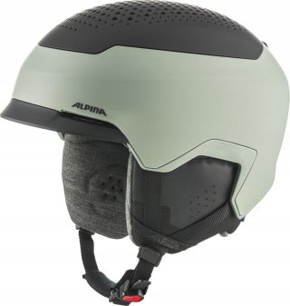 KASK NARCIARSKI SNOWBOARDOWY ALPINA GEMS 55-59CM CZARNO-ZIELONY