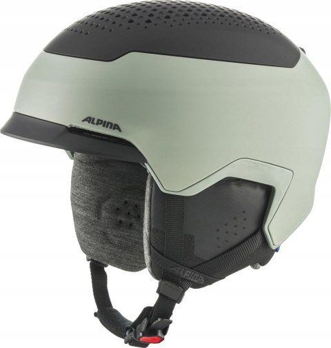 KASK NARCIARSKI SNOWBOARDOWY ALPINA GEMS 55-59CM CZARNO-ZIELONY