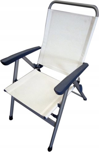 KRZESŁO OGRODOWE SKŁADANE TURYSTYCZNE FOTEL FERRINO SLIM BEŻOWE