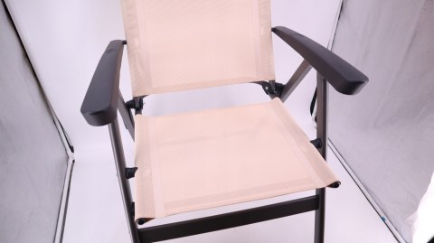KRZESŁO OGRODOWE SKŁADANE TURYSTYCZNE FOTEL FERRINO SLIM BEŻOWE