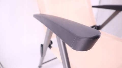 KRZESŁO OGRODOWE SKŁADANE TURYSTYCZNE FOTEL FERRINO SLIM BEŻOWE