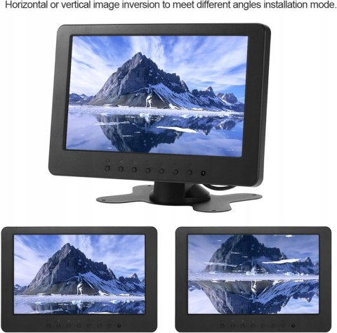 MONITOR SAMOCHODOWY DO KAMERY COFANIA 7" DECOOLER TFT LCD 16:9 1024x600