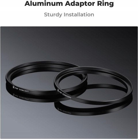 PIERŚCIEŃ REDUKCYJNY ADAPTER FILTRA K&F CONCEPT STEP-UP 55-82MM 2 SZTUKI