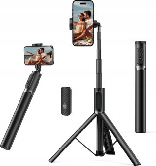 SELFIE STICK KIJEK DO KAMERY STATYW TRIPOD BLUETOOTH 140CM ATUMTEK
