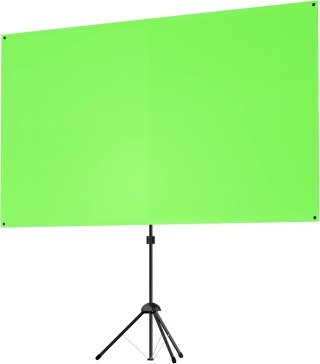 TŁO FOTOGRAFICZNE ZIELONY EKRAN PROJEKCYJNY NA STATYWIE GREEN SCREEN 70"