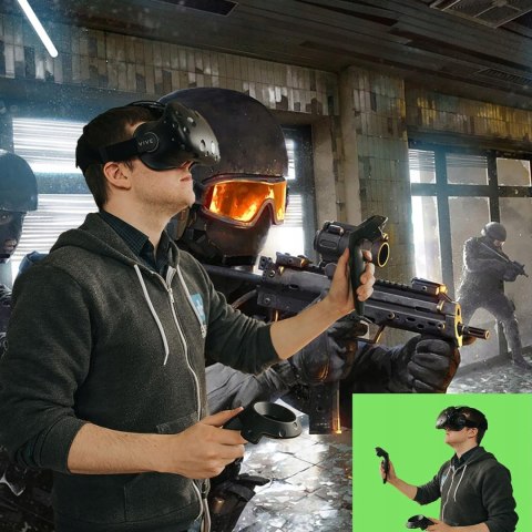 TŁO FOTOGRAFICZNE ZIELONY EKRAN PROJEKCYJNY NA STATYWIE GREEN SCREEN 70"