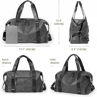 TORBA PODRÓŻNA SPORTOWA NA SIŁOWNIĘ SKÓRZANA PAHAJIM WODOODPORNA