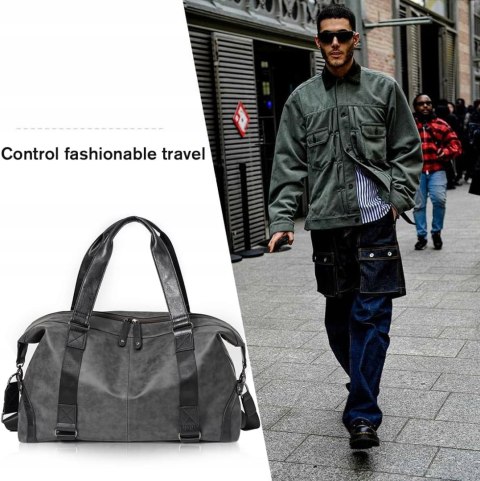 TORBA PODRÓŻNA SPORTOWA NA SIŁOWNIĘ SKÓRZANA PAHAJIM WODOODPORNA