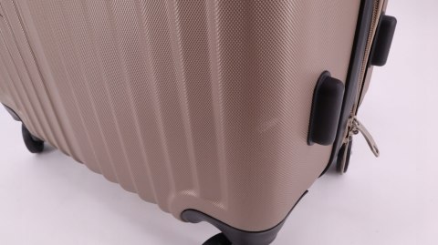 WALIZKA PODRÓŻNA ŚREDNIA TWARDA ABS ITACA CHAMPAGNE 66CM