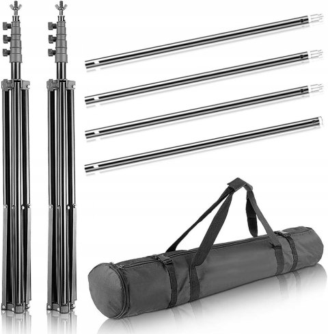 ZESTAW STUDYJNY FOTOGRAFICZNY STATYWY PARASOLKI ŻARÓWKI NEEWER