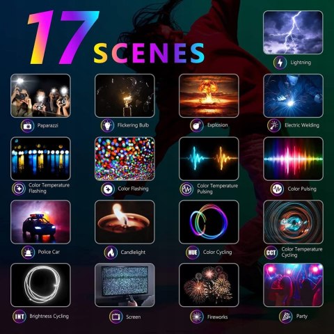 2x LAMPA STUDYJNA DIODOWA FOTOGRAFICZNA LED RGB NEEWER RGB168 2500K-8500K