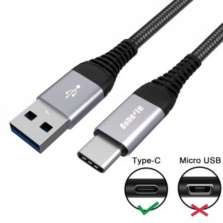 4x PRZEWÓD KABEL USB DO USB-C FAST CHARGE 4 SZTUKI