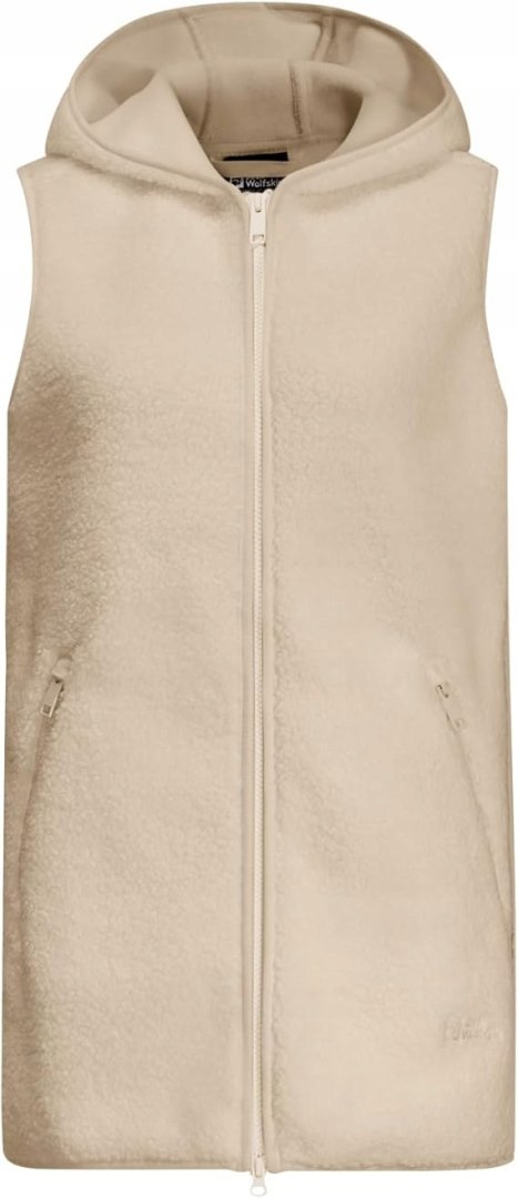 BEZRĘKAWNIK POLAROWY KAMIZELKA DAMSKA JACK WOLFSKIN HIGH CURL LONG VEST