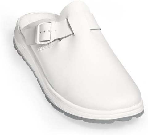 BUTY OBUWIE MEDYCZNE KLAPKI ABEBA 87050 LACZKI BIAŁE R. 42