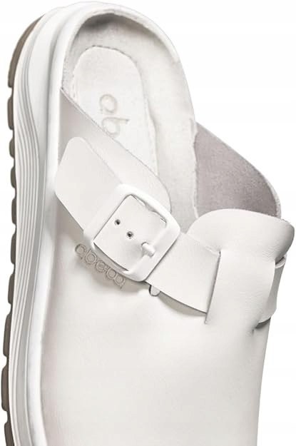 BUTY OBUWIE MEDYCZNE KLAPKI ABEBA 87050 LACZKI BIAŁE R. 42
