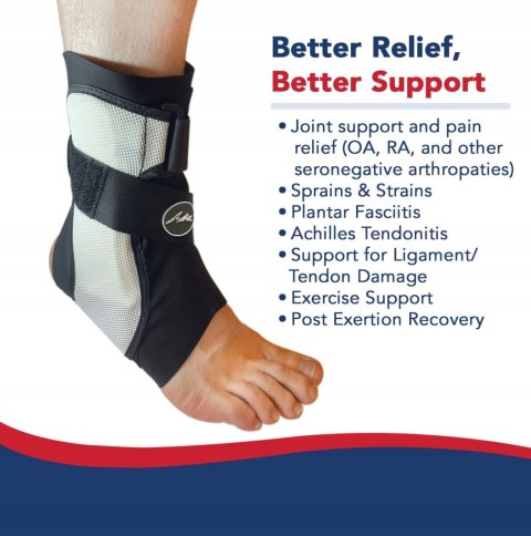 DR. ARTHRITIS ORTEZA STAWU SKOKOWEGO KOSTKI STABILIZATOR LEWY
