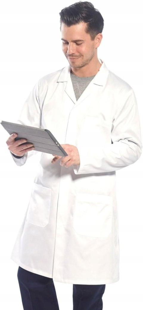 FARTUCH MĘSKI ROBOCZY PORTWEST 2852 BIAŁY R. XL