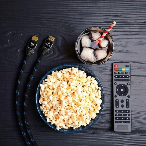 KABEL PRZEJŚCIÓWKA HDMI 2.1 ULTRA HDTV HDMI 2.1 OPLOT 1M 48Gb/s