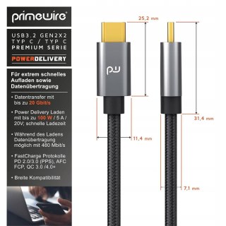 KABEL PRZEWÓD USB-C DO USB-C 100W OPLOT 2M PD 5A