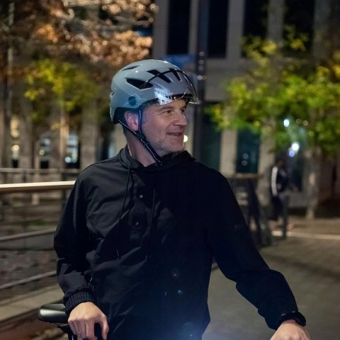 KASK ROWEROWY Z SZYBĄ ABUS PEDELEC 2.0 ACE S 51-55CM GLACIER BLUE
