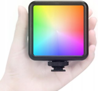 MINI LAMPA FOTOGRAFICZNA LED RGB DO TELEFONU APARATU WL-R1