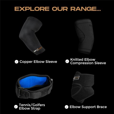 OPASKA ŚCIAGACZ STABILIZATOR ORTEZA STAWU ŁOKCIOWEGO IONOCORE ELBOW