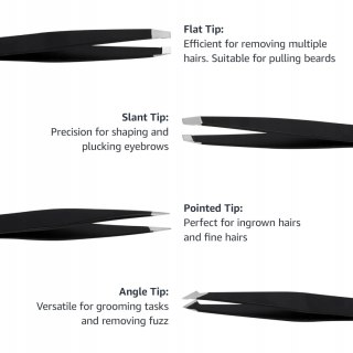 PRECYZYJNA PĘSETA DO DEPILACJI BRWI USUWANIE WŁOSÓW REGULACJA ZESTAW