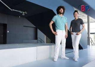 SPODNIE GASTRONOMICZNE MEDYCZNE MĘSKIE BP R. 2XL BIAŁE