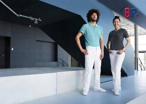 SPODNIE GASTRONOMICZNE MEDYCZNE MĘSKIE BP R. 2XL BIAŁE