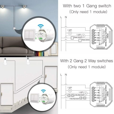 STEROWNIK INTELIGENTNY SMART LIFE ŚCIEMNIACZ LUMIERE DIY ALEXA MOES