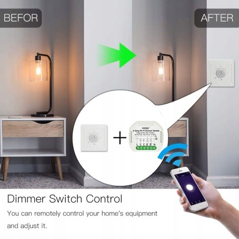 STEROWNIK INTELIGENTNY SMART LIFE ŚCIEMNIACZ LUMIERE DIY ALEXA MOES