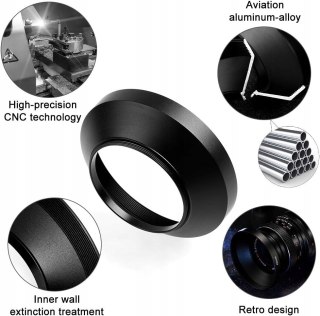 SZEROKOKĄTNA METALOWA OSŁONA OBIEKTYWU 72MM DEKIELEK ZAŚLEPKA