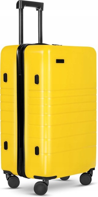 WALIZKA PODRÓŻNA DUŻA ABS ZAMEK TSA ETERNITIVE + WALIZKA KABINOWA ŻÓŁTA