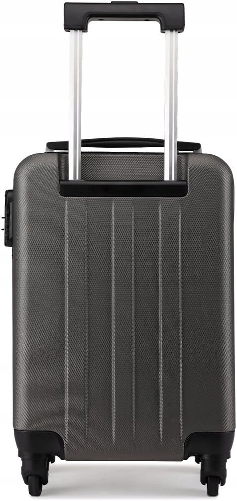 WALIZKA PODRÓŻNA KABINOWA Z ABS-U 48CM KONO 48x30x20CM SZARA