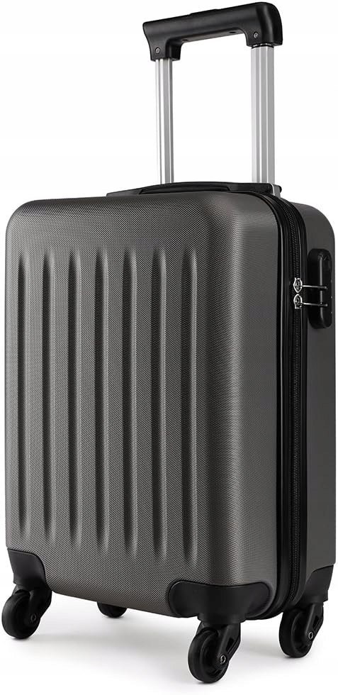 WALIZKA PODRÓŻNA KABINOWA Z ABS-U 48CM KONO 48x30x20CM SZARA