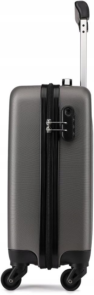 WALIZKA PODRÓŻNA KABINOWA Z ABS-U 48CM KONO 48x30x20CM SZARA