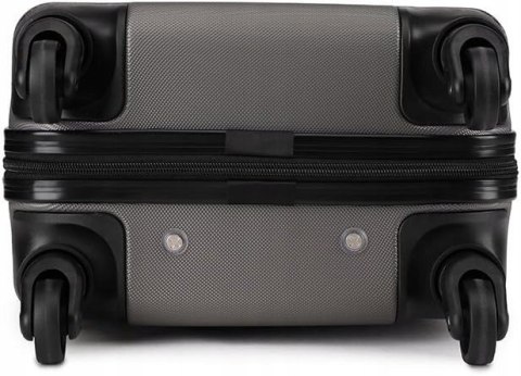 WALIZKA PODRÓŻNA KABINOWA Z ABS-U 48CM KONO 48x30x20CM SZARA