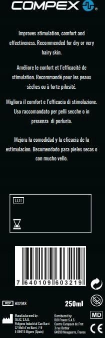 ŻEL PRZEWODZĄCY KONTAKTOWY COMPEX DO ELEKTROSTYMULACJI TENS EMS 250ML