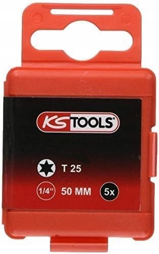 ZESTAW 5 BITÓW DO WKRETAKÓW TORX T25 50MM 1/4'' KS TOOLS 911.2735