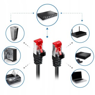 2x KABEL SIECIOWY RJ-45 CAT6 0.5M ETHERNET LAN DSL KRÓTKI 2 SZTUKI