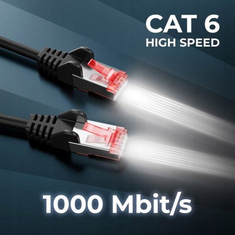 2x KABEL SIECIOWY RJ-45 CAT6 0.5M ETHERNET LAN DSL KRÓTKI 2 SZTUKI