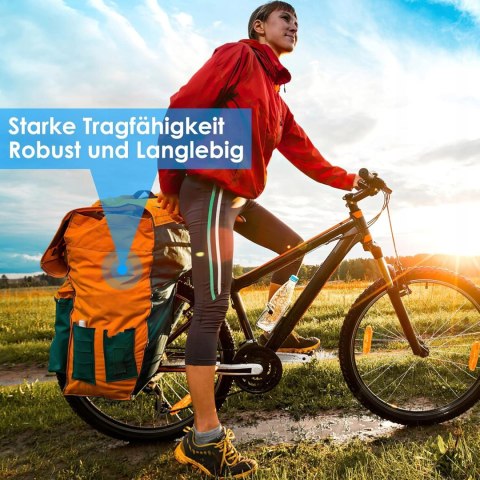 BAGAŻNIK ROWEROWY ALUMINIOWY TYLNY Z ODBLASKIEM 24-29" SPGOOD