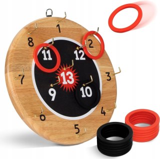 DREWNIANA TABLICA RZUTKI OBRĘCZE KÓŁKA GRA ZRĘCZNOŚCIOWA