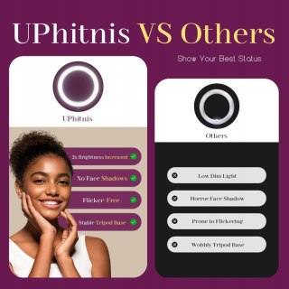 LAMPA PIERŚCIENIOWA MAKIJAŻ STATYW RING USB 12" PILOT UCHWYT NA TELEFON